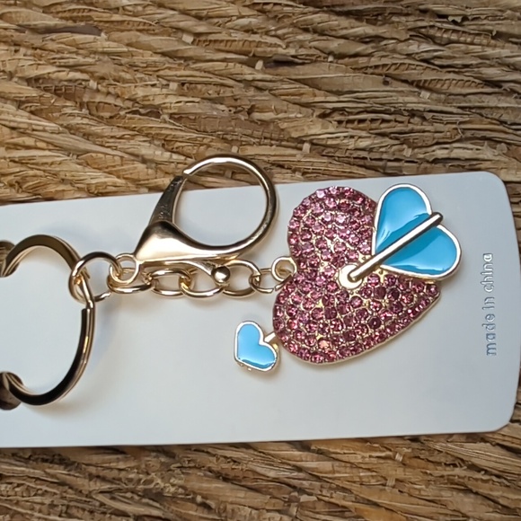 Accessories - Heart charm with Sparkle & Enamel
